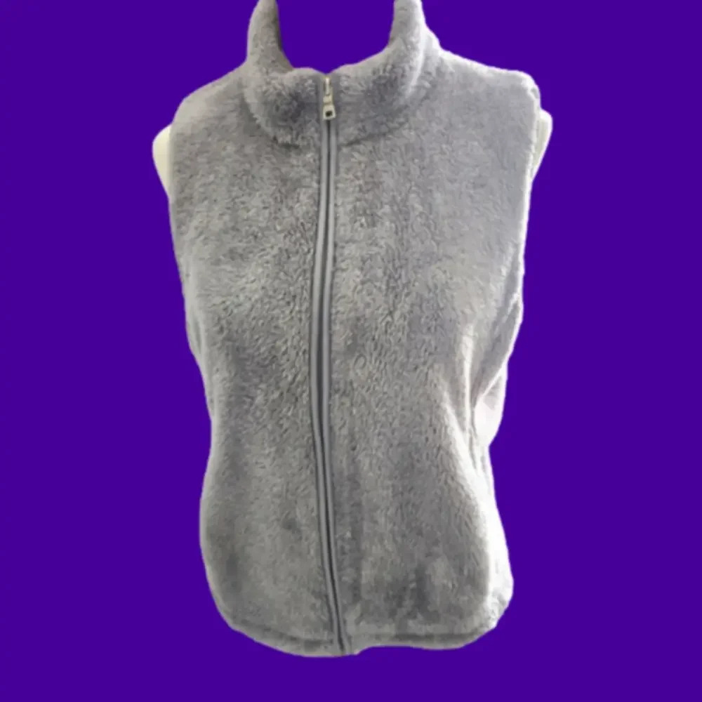 Croft & Barrow faux fur vest size PL (petite large)